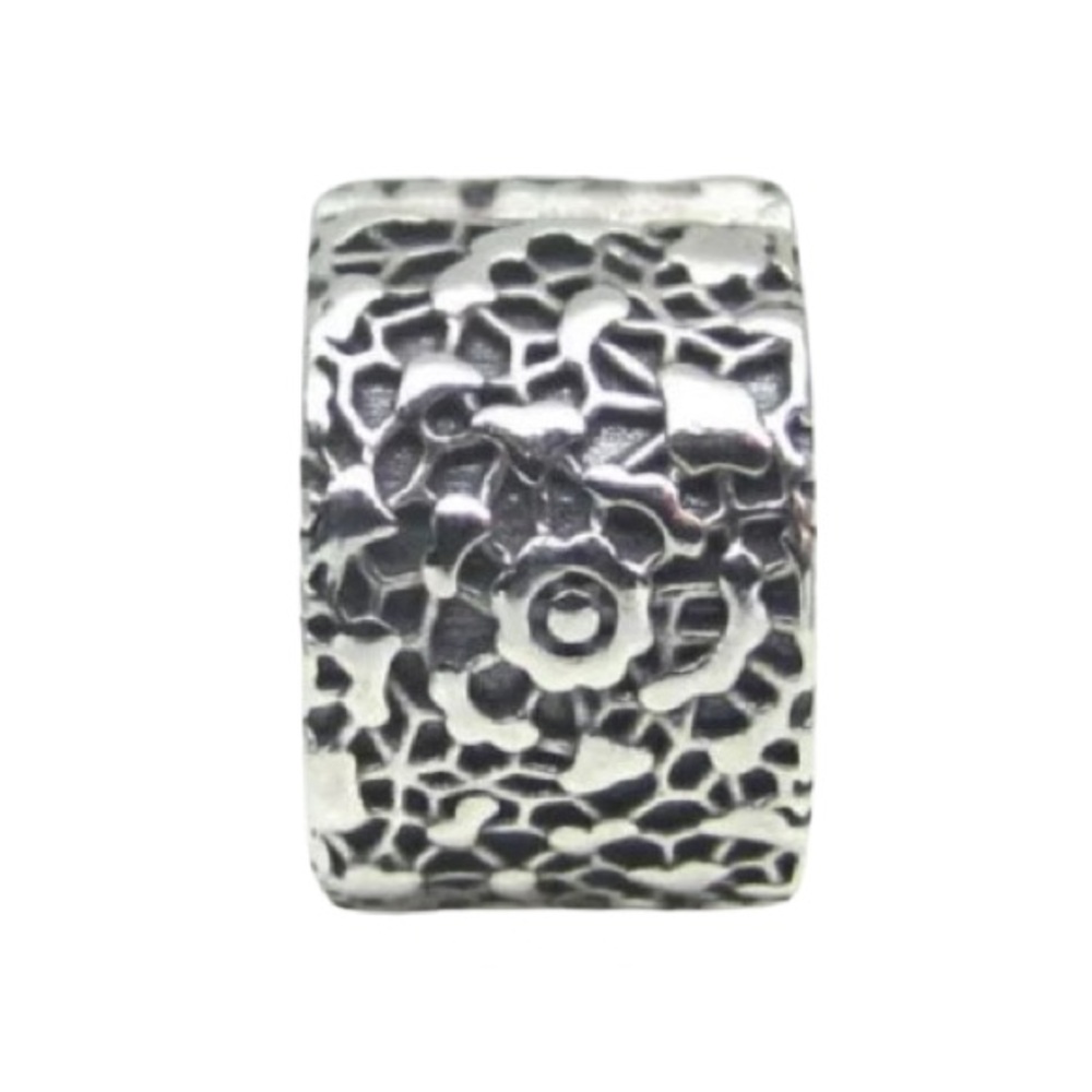Authentic Pandora 5 LAYERS OF LACE Clip Sterling Silver Charm Bead‎